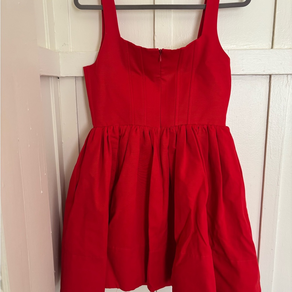 STAUD Poinsettia Landscape Mini Dress - Picture 4 of 6